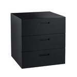 Insert box 5 Sunken 3 Black zwart
